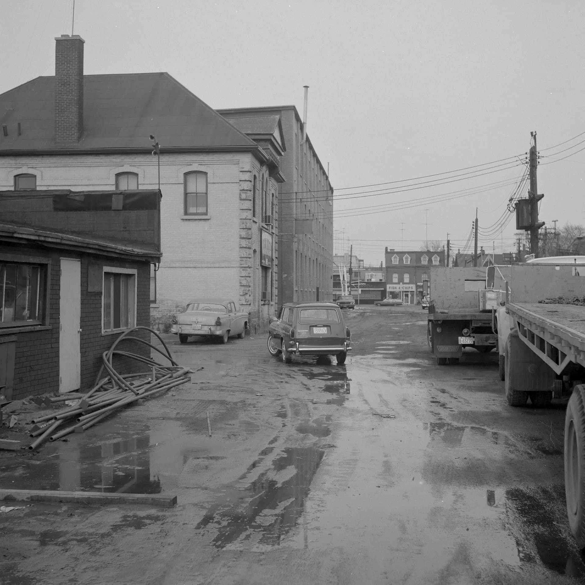 1967 Toronto Public Library photo of Abell Street looking north to Queen St West near Barberhood