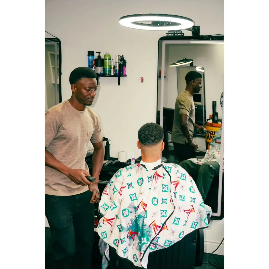 Fade in progress at a Barberhood Toronto station