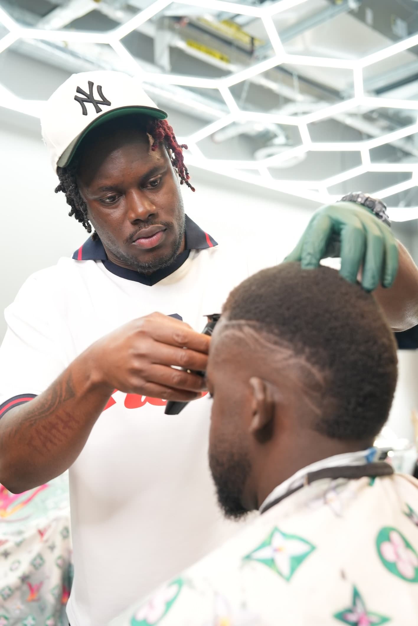 Simba detailing a lineup at Barberhood York U